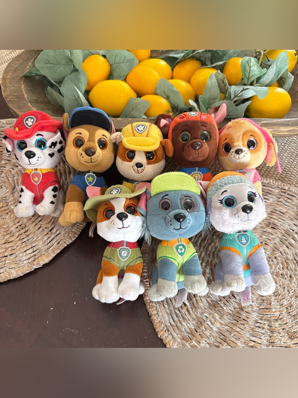 Ty Beanie Baby Boo Paw Patrol plush puppies Skye Marshall Rocky Rubble Zuma